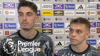 Kai Havertz, Leandro Trossard react to Arsenal's win v. Man United | Premier League | NBC Sports