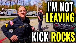 FEMALE SERGEANT *GETS OWNED* INTIMIDATION FAIL! COPS DISMISSED DO WALK OF SHAME *1ST AMENDMENT AUDIT