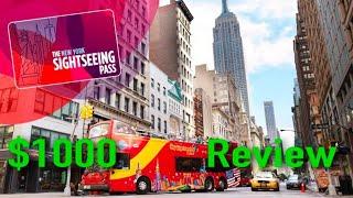 Review Sightseeing pass New York 10 days, $1000 dollar worth of attractions