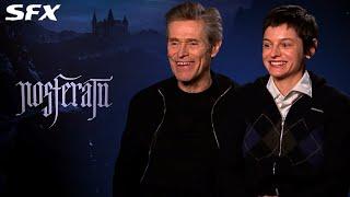 Nosferatu stars Willem Dafoe and Emma Corrin on unseen Easter eggs and their favourite rodent costar