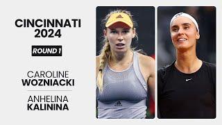 Caroline Wozniacki vs Anhelina Kalinina | 2024 Cincinnati Round 1 | Match Highlights