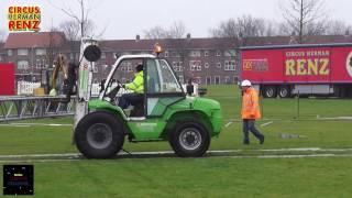 Opbouw Herman Renz Kerstcircus Haarlem, 2016 | Aufbau | Build-up | Montage du Cirque