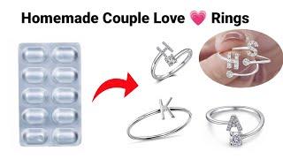 DIY Homemade couple love rings/how to make rings/diy homemade love ring/diy ring/homemade ring#ring