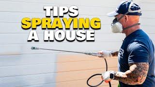 How To Spray A House With A Paint Sprayer.  House Painting Instructions.   home improvement painting