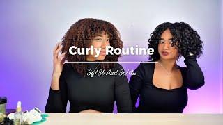 Easy curly routine for beginners | 3b And 4a curls