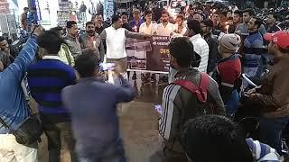 Candle light march in homage in Rewa lead by Devendra Singhji
