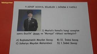 4.sınıf sosyal bilgiler 1.dönem 2.yazılı 4th grade social studies @Bulbulogretmen #4sınıf #sosyal