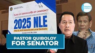 EXCLUSIVE! PASTOR QUIBOLOY FOR SENATOR!