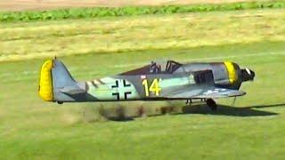 PROP STRIKE ! Lowest Low Pass FW-190 Rc Plane Crash