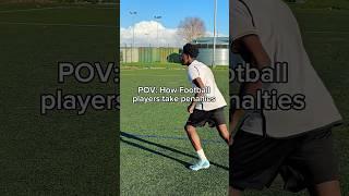 POV: How Football players take penalties VS Ronaldo️ #footballshorts #football