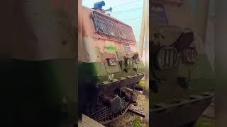 Tri colour Tuglakabad shed WAP4 ️️ #shorts #indianrailways #viral please subscribe 