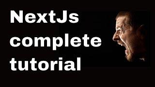 NextJs tutorial for absolute beginners: Complete user authentication, login, logout, register