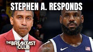 Stephen A Smith Responds To LeBron James Courtside Incident