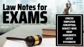 Law Notes for Exam | Legal Bites