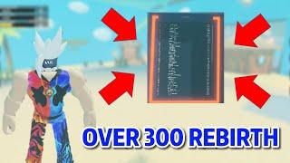 *New* Over 300 rebirth and got in the leaderboard on Roblox Strongman Simulator