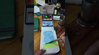 Pick Up Brush Anytime Anywhere To Capture Inspiration #watercolor #art #drawing #watercolorpainting