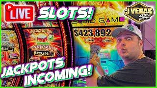  LIVE SLOTS! LET’S HIT A GRAND JACKPOT! CAN J Pick THE DANCING DRUMS GRAND?