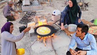 **"Family Bonding: Plastering, Fire-baked Bread, and Rural Life of Asghar and Halimeh"**