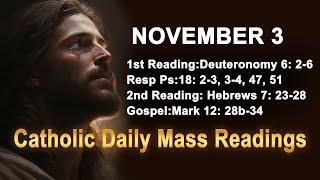 Catholic Daily Mass Readings for today I Sunday November 3 2024