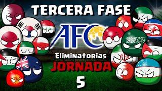 JORNADAS 5 - TERCERA FASE | ELIMINATORIAS ASIATICAS (AFC) MUNDIAL 2026  countryballs