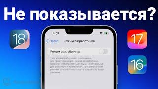 iOS 18/17/16 Режим разработчика не отображается на iPhone? 1 клик, чтобы включить его!