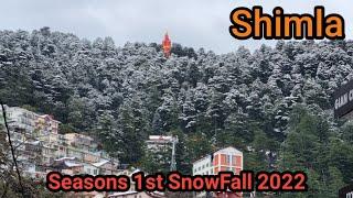 Seasons 1st Snowfall ️ In Shimla 2022.@KKVlogs