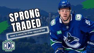 DANIEL SPRONG TRADED, TANNER JEANNOT SUSPENDED 3 GAMES FOR INJURING BROCK BOESER