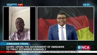 SAHRC urges the Zim government to treat detainees humanely