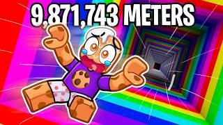 Falling 9,871,743 METERS in Roblox DROPPER!