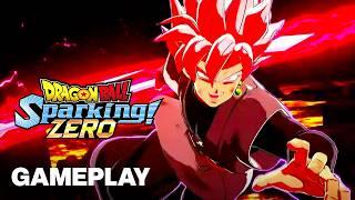 Dragon Ball Sparking! ZERO Goku Black Rose vs Goku Ultra Instinct Gameplay | Bandai Summer Showcase