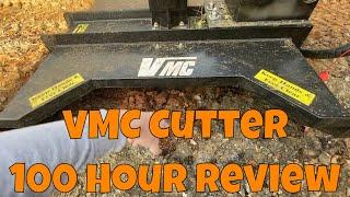 Cold! 100 hour VMC mini excavator brush cutter review.