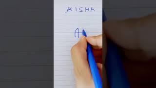 Create logo Aisha Name #logos