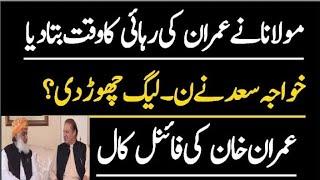 maulana Fazal ur Rehman's big prediction about imran Khan's release, zafar naqvi zn news