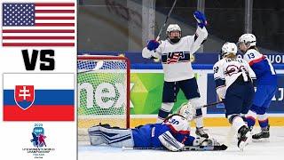 USA VS SLOVAKIA QUARTERFINALS HIGHLIGHTS IIHF U18 WOMEN´S WORLD CHAMPIONSHIP 2025