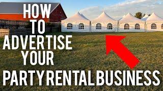 How To Advertise Your Party Rental Business