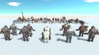 10 GORO THE GIANT VS 3X FACTION - Animal Revolt Battle Simulator