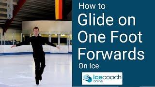 How to Glide on One Foot on the Ice! Skating Tutorial by Ice Coach Online!