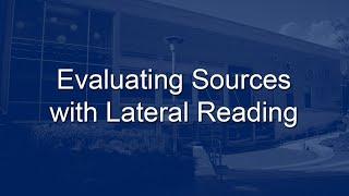 Evaluating Sources with Lateral Reading