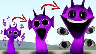 EVOLUTION OF NEW HORROR PURPLE SPRUNKI in Garry's Mod!