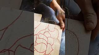 Traditional method of woodworking - wire cutting#shorts