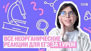 Все неорганические реакции для ЕГЭ за 1 урок | Катя Строганова