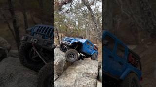 Testing out the Jconcepts rock block tires on the axial scx10 iii Jeep gladiator  #shorts