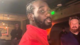 Terence Crawford CONFRONTS Diego Pacheco & HEATED WORDS TRADED between teams: “HE GOING TO SLEEP”