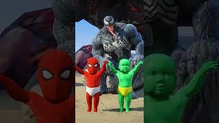 SPIDER-MAN AND HULK SAVE THE BABY #spiderman #gta5 #shorts