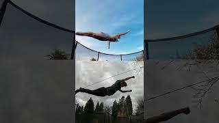 Mein FREUND versucht meine TRAMPOLIN TRICKS nachzumachen! #salto #challenge