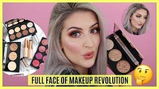 FULL FACE OF MAKEUP REVOLUTION | FIRST IMPRESSIONS | HANNAH SCHRODER