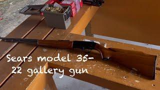 Sears model 35 pump action gallery gun. Memories of a bygone era. 22 short, Long, Long rifle