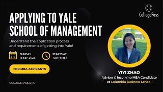 Applying to Yale School of Management