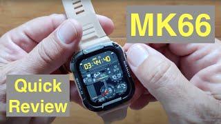 MK66 Bluetooth Calling 5ATM Waterproof 1.85” Rugged Military Grade Smartwatch: Quick Overview