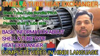 Shell & Tube HE | Shell & tube Heat exchanger in Hindi | Heat Exchanger | Passes in Heat Exchanger |